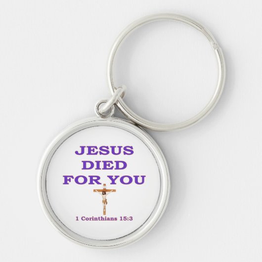 JEZUS STIERF VOOR JOU SLEUTELHANGER (Voorkant)