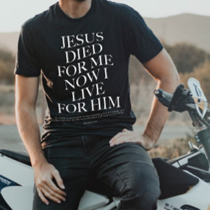 Jezus stierf voor mij   Christelijke esthetische k T-shirt