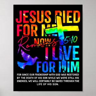 Jezus Stierf Voor Mij Nu Leef Ik Voor Hem Christel Poster