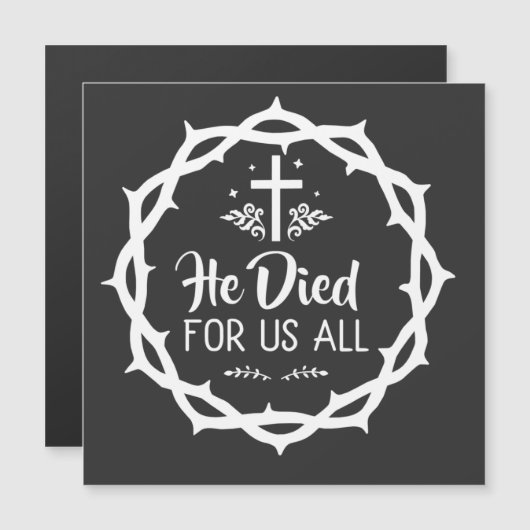 Jezus stierf voor ons allen (Voorkant / Achterkant)