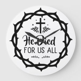 Jezus stierf voor ons allen grote klok