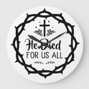 Jezus stierf voor ons allen grote klok