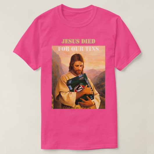 Jezus stierf voor onze tenen 1 t-shirt (Design voorkant)