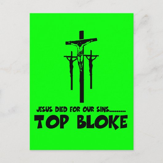 Jezus stierf voor onze zonden briefkaart (Voorkant)