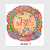 Jezus strooit kleurrijke bloemige inspiratie sticker (Vel)