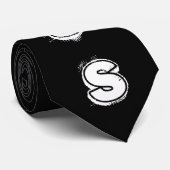 Jezus stropdas (witte letters) (Opgerold)