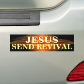 JEZUS STUUR REVIVAL BUMPERSTICKER (Op auto)