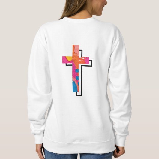 Jezus Sweatshirt voor vrouwen (Achterkant)