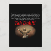 Jezus.  Tah Dah!!! Briefkaart (Voorkant)