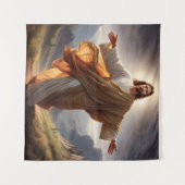 Jezus tapijt wandkleed (Voorkant (horizontaal))