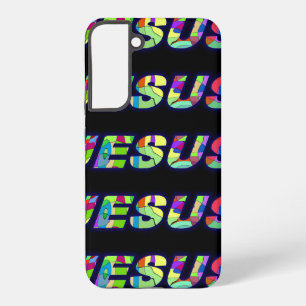 Jezus tekent in meerdere kleuren aan samsung galaxy hoesje