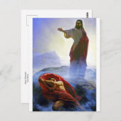 Jezus Temped door Carl Bloch Briefkaart (Voorkant / Achterkant)