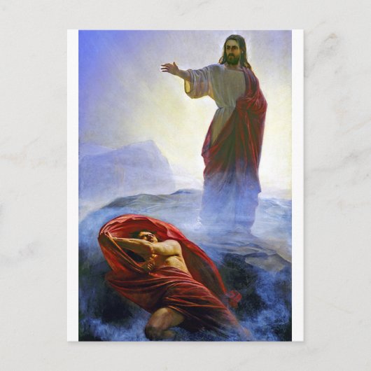 Jezus Temped door Carl Bloch Briefkaart (Voorkant)
