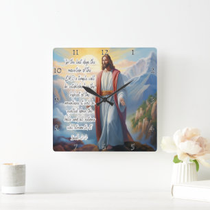 Jezus: Tempel van de Heer, Naties, Jesaja Vierkante Klok
