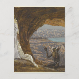 Jezus Tempted in Wilderness Briefkaart
