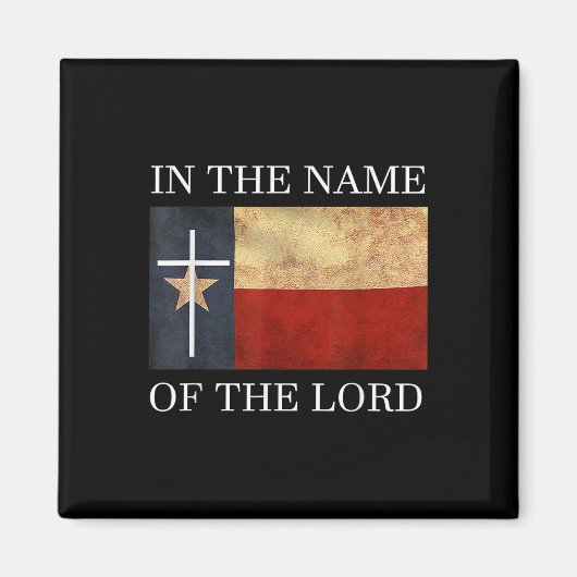 Jezus Texas Christelijk Magneet (Voorkant)
