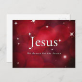 Jezus The Reason for the Sason kerstBriefkaart Briefkaart (Voorkant / Achterkant)
