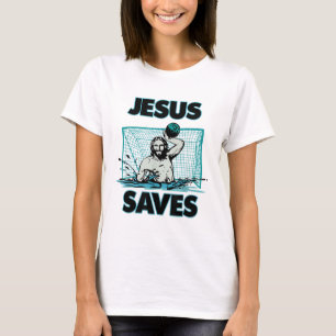 Jezus The Water Polo Goalie bewaart T Shirt voor C