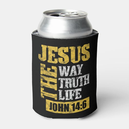 Jezus The Way Truth Life John 14:6 Christelijke Bi Blikjeskoeler (Blikje Voorkant)