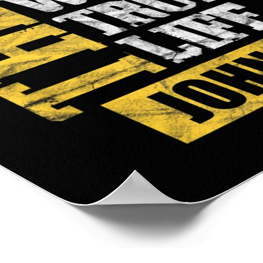 Jezus The Way Truth Life John 14:6 Christelijke Bi Poster (Hoek)