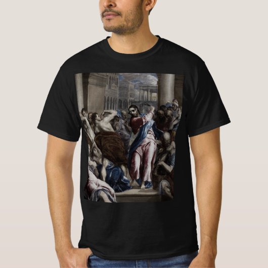Jezus Thug Meme Jaagt Geldwisselaars T-shirt (Voorkant)