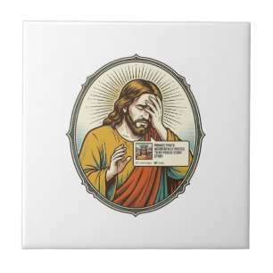 Jezus toegevoegd aan verhaal in plaats van direct tegeltje
