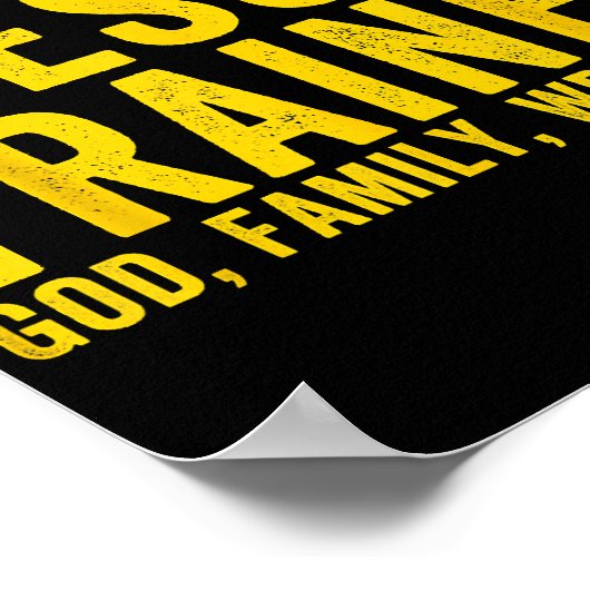 Jezus trainde God Family Wrestling, Christelijk Wr Poster (Hoek)