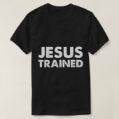 Jezus trainde rustelling t-shirt (Design voorkant)