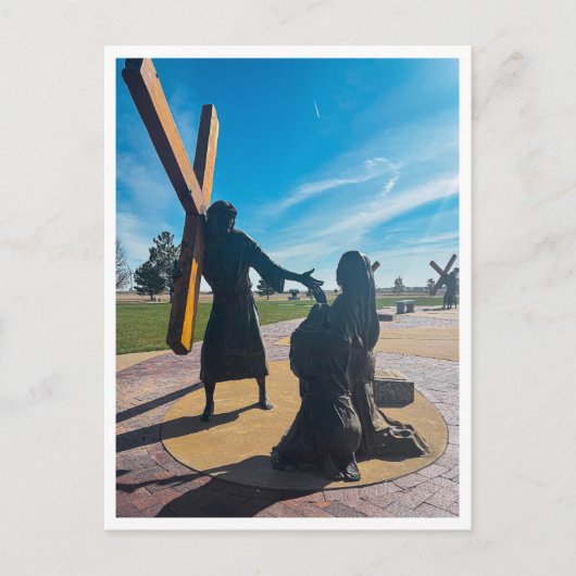 Jezus troost de vrouwen van Jeruzalem Briefkaart (Voorkant)