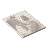 Jezus troost een paard in de hemel notitieblok (Schuin)