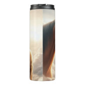 Jezus troost een paard in de hemel thermosbeker (Achterkant)