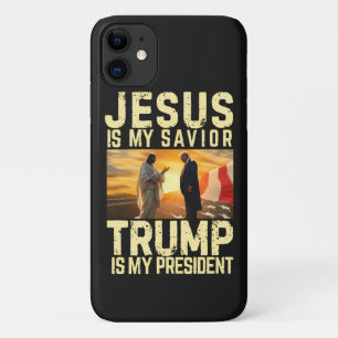 Jezus Trump - Jezus is mijn Heer Heiland Case-Mate iPhone Case