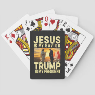 Jezus Trump - Jezus Is Mijn Heer Heiland Pokerkaarten