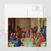 Jezus tussen de dokters, 1862 briefkaart (Voorkant / Achterkant)