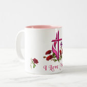 Jezus Tweekleurige Koffiemok (Voorkant links)