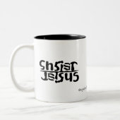 Jezus Tweekleurige Koffiemok (Links)