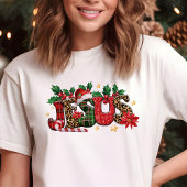 Jezus Typografie Christelijk Faith Christmas Tri-Blend Shirt