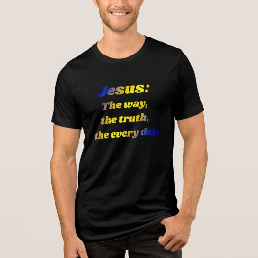 Jezus: Uw dagelijkse leiding Tri-Blend Shirt (Voorkant)