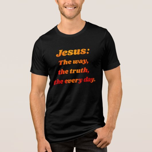 Jezus: Uw dagelijkse leiding Tri-Blend Shirt (Voorkant)