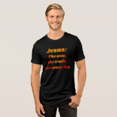 Jezus: Uw dagelijkse richting Tri-Blend Shirt (Voorkant volledig)