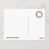 Jezus valt onder het kruis briefkaart (Achterkant)