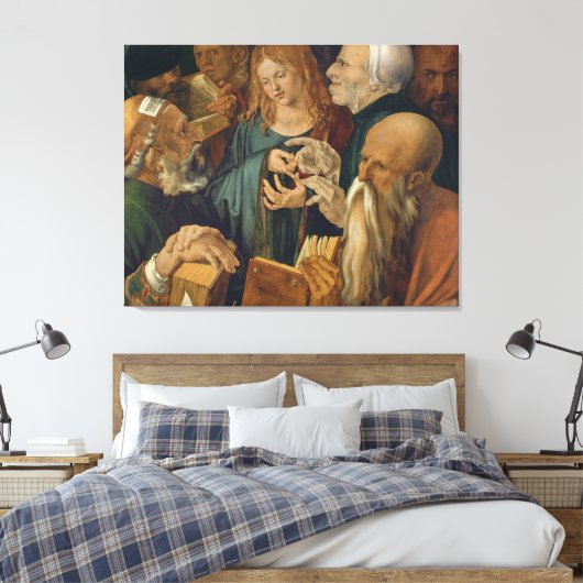 Jezus van de dokters canvas afdruk (Insitu (Slaapkamer))