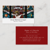 Jezus van het kruis, christendom, godsdienst visitekaartje (Voorkant / Achterkant)