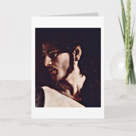 Jezus van Michelangelo Merisi da Caravaggio Kaart (Voorkant)
