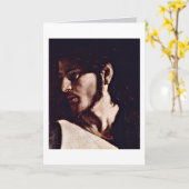 Jezus van Michelangelo Merisi da Caravaggio Kaart (Gele Bloem)