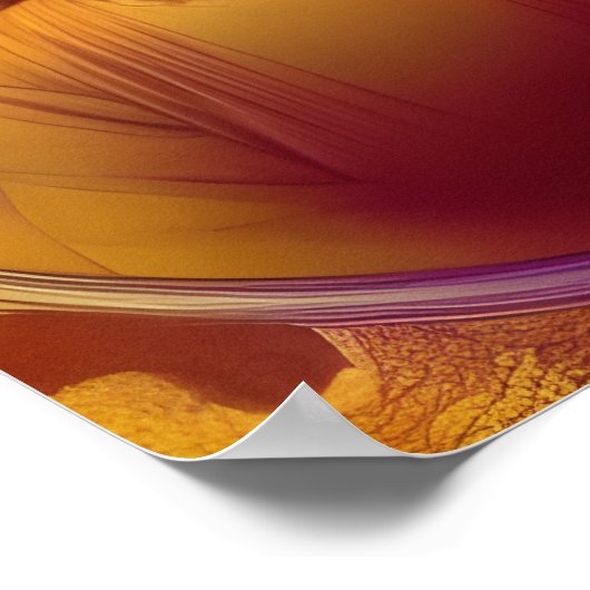 Jezus van Mucha AI Generated Art Poster (Hoek)