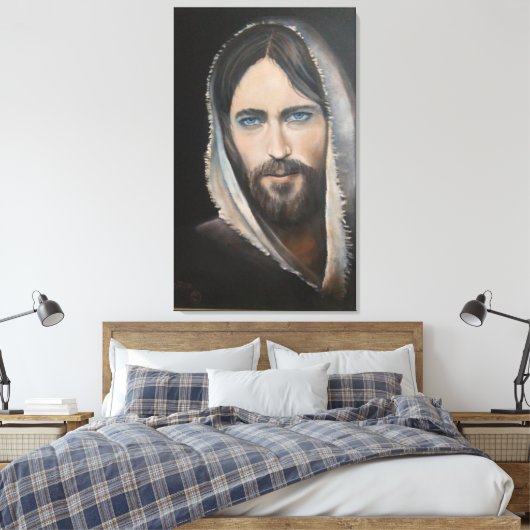 Jezus van Nazareth Canvas Afdruk (Insitu (Slaapkamer))