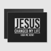 Jezus veranderde mijn leven en vroeg me hoe Jezus (Voorkant / Achterkant)