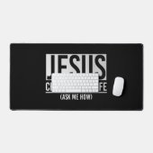 Jezus veranderde mijn leven en vroeg me hoe Jezus Bureaumat (Keyboard & Muis)