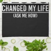 Jezus veranderde mijn leven en vroeg me hoe Jezus Theedoek (Gevouwen)